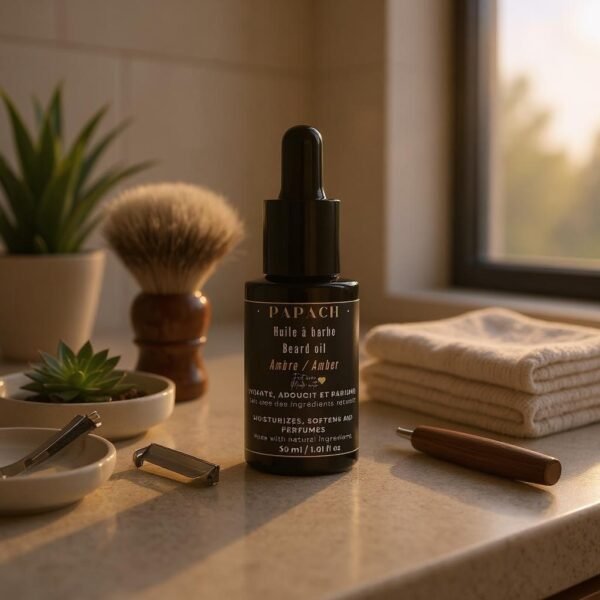 Huile à Barbe Ambre – Hydratante, Adoucissante & Parfumante – Image 2